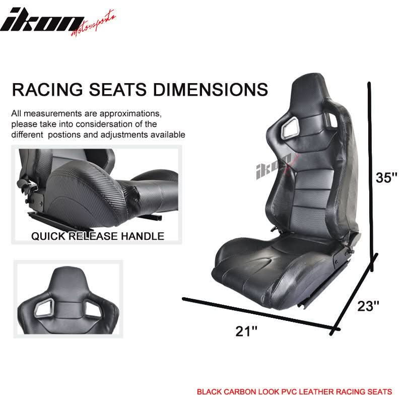 1990-1999 Toyota MR2 W20 SW20 Chassis Racing Seats + Bracket