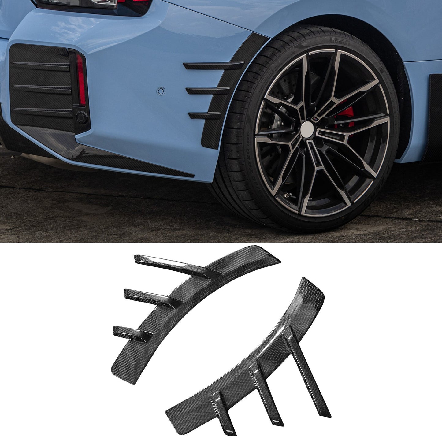 2023-2024 BMW G87 M2 M Performance Rear Side Spats