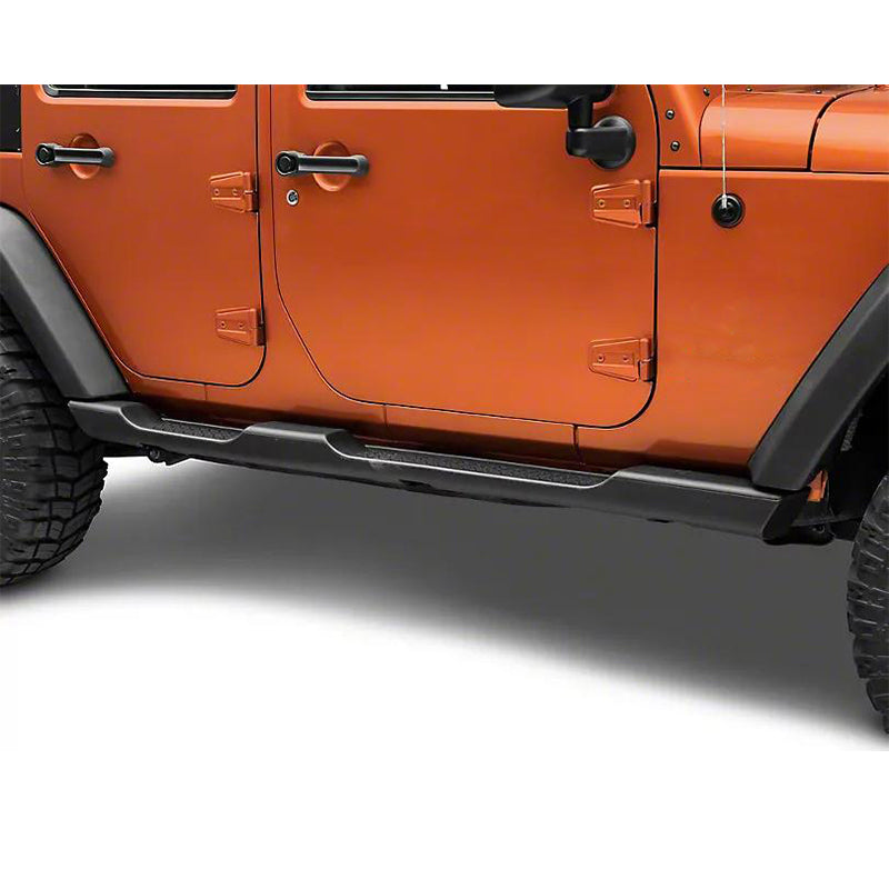 2007-2018 Jeep Wrangler JK Offroad Black Running Board Side Step Armor