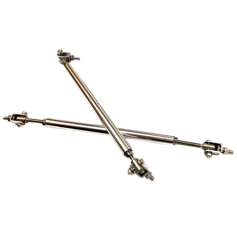 Universal Adjustable Splitter Rods Silver Stainless Steel 7-9 Inch