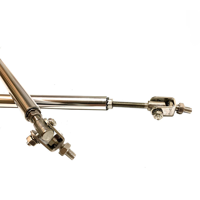 Universal Adjustable Splitter Rods Silver Stainless Steel 7-9 Inch