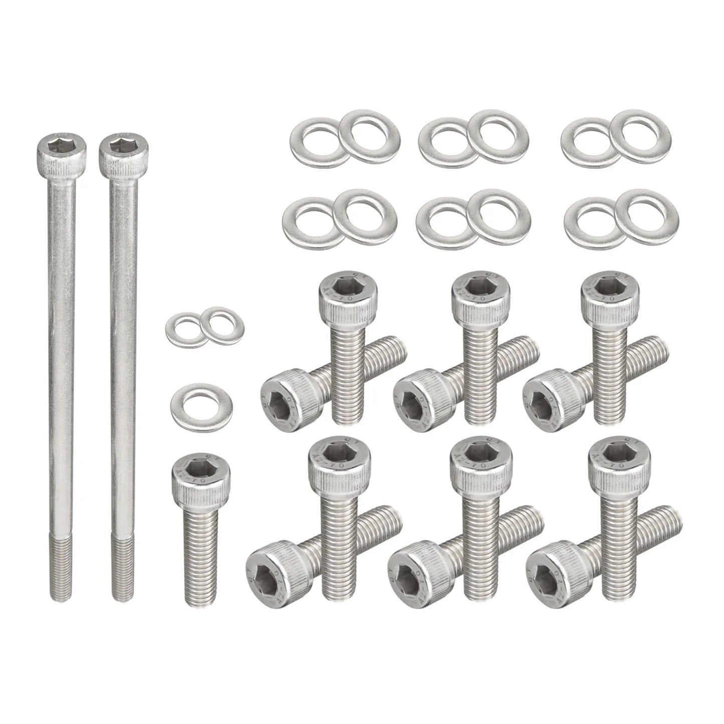 Chevy LS / LSX V8 Stainless Steel Oil Pan Bolt Kit for LS1 / LS2 / LS3 / LS6 / LS7 & Vortec 4.8L / 5.3L / 6.0L / 6.2L Truck Engines (Gen III / Gen IV)