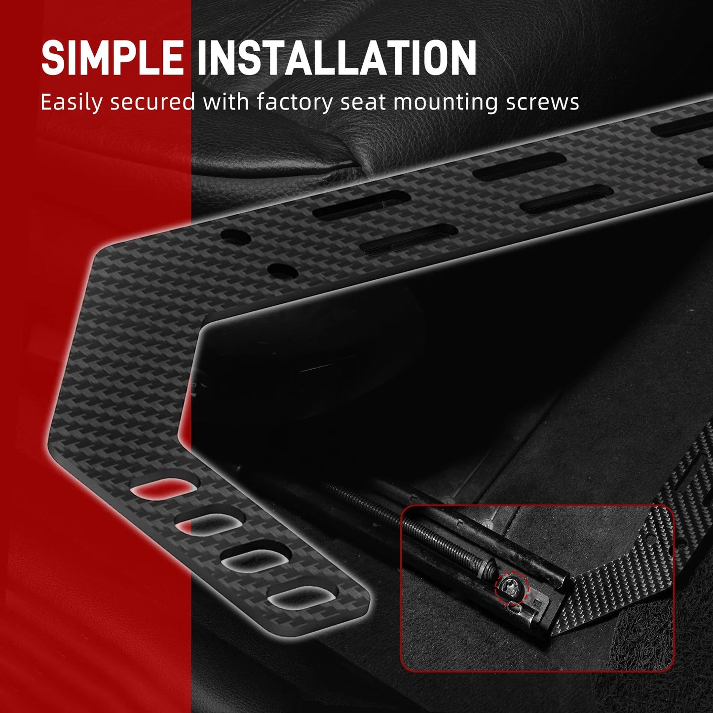 BMW E46 3 Series Carbon Fiber Fire Extinguisher Passenger Seat Mount Bracket 1999 - 2005