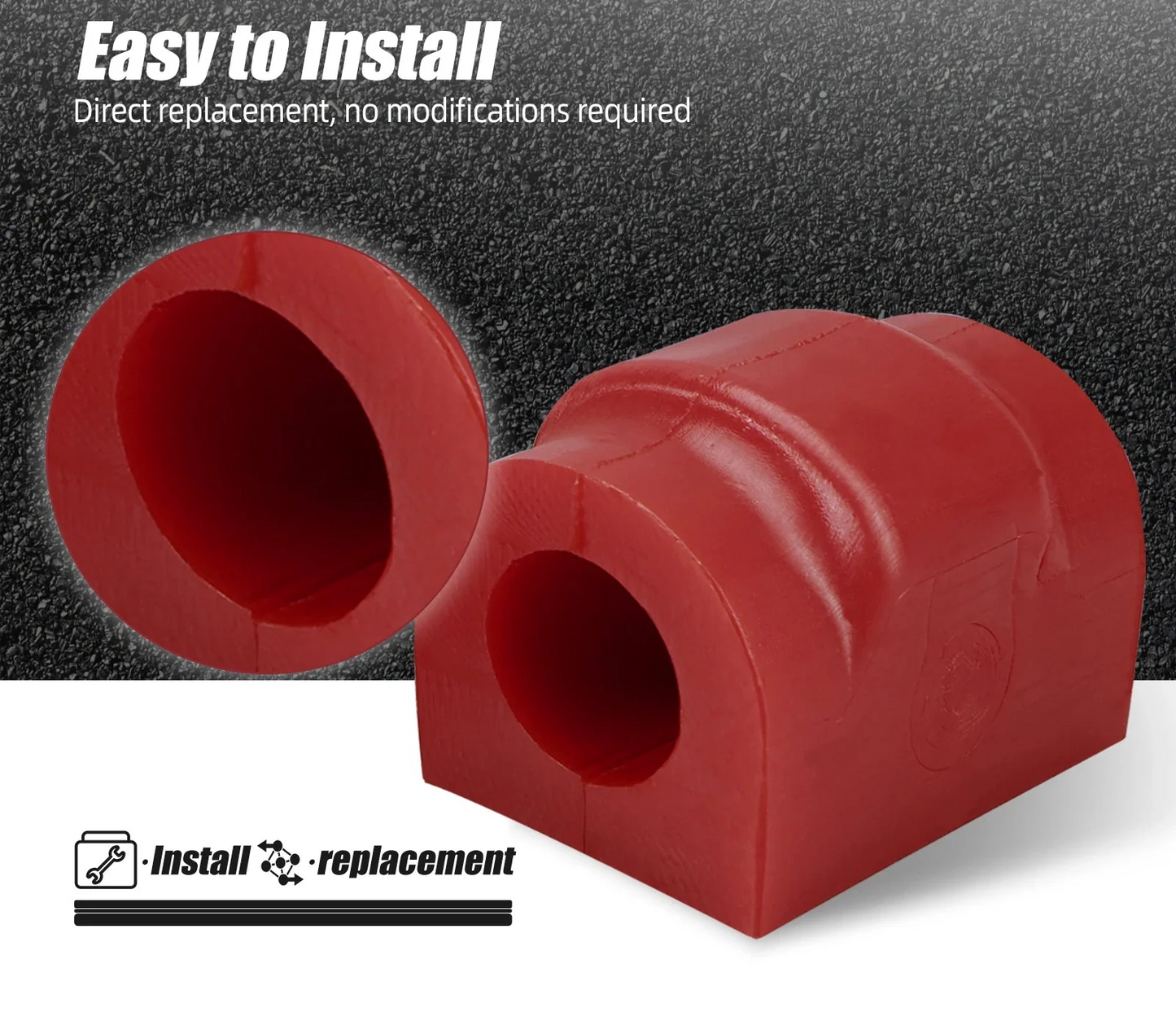BMW Polyurethane Sway Bar Bushings 18mm – Rear Suspension Upgrade (E36 E46 Z4)