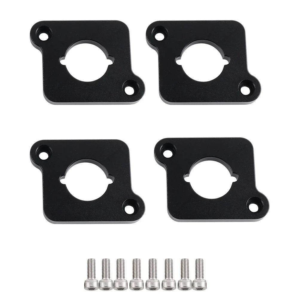 VW / Audi 1.8T 20V to 2.0 TFSI / R8 Coilpack Adapter Plate Set Billet Aluminum (Silver) for A3 / S3 / A4 / A6 / TT MK1 / Golf MK4 / GTI / Jetta / Beetle / Passat 1996 - 2011