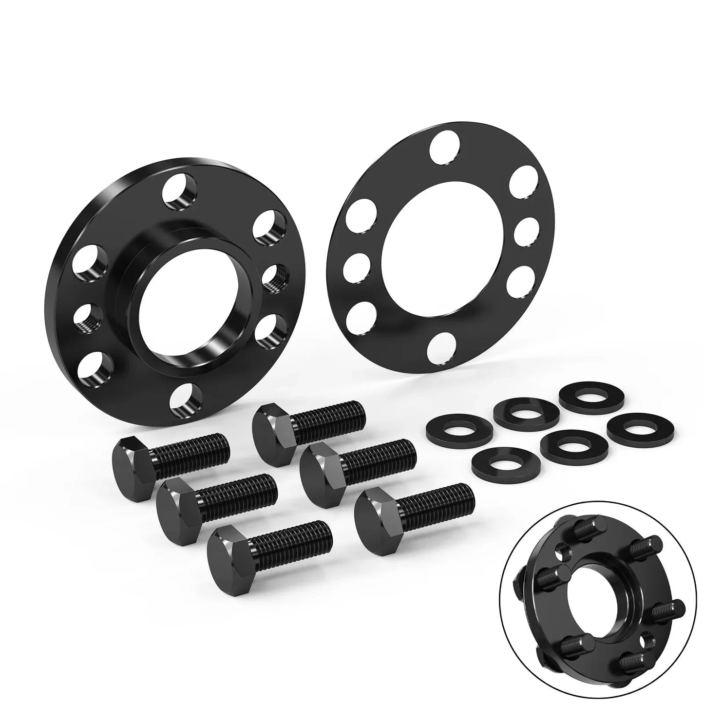 LS Short Crank Flexplate Spacer with Bolts for LS1 / LS2 / LS3 / LS6 / LS7 & GM 5.3L / 5.7L / 6.0L / 6.2L to SBC Transmission Adapter (Replaces 12563532 / 12563533)