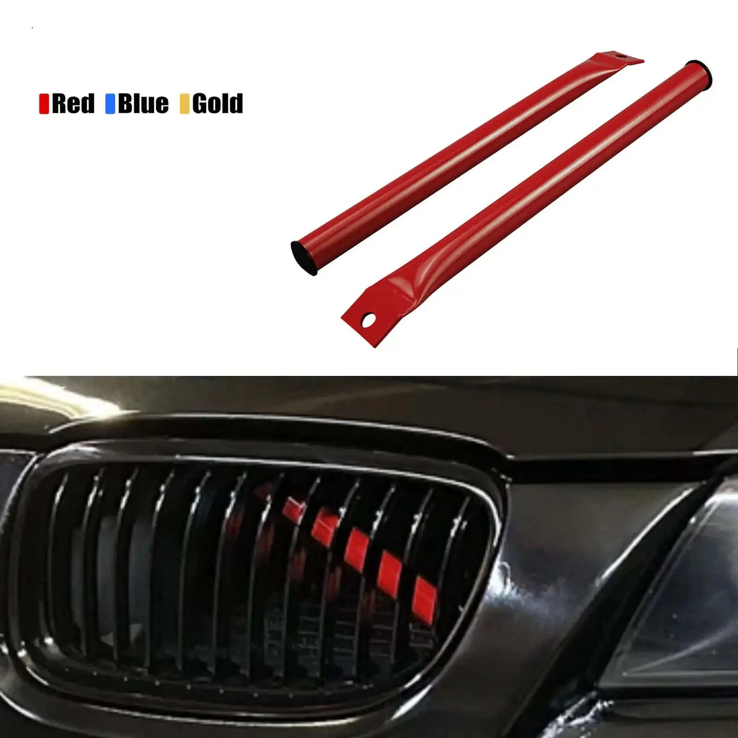 Front Kidney Grille V-Brace Bars for BMW E90 E91 E92 E93 (2006-2013) – Steel Upgrade
