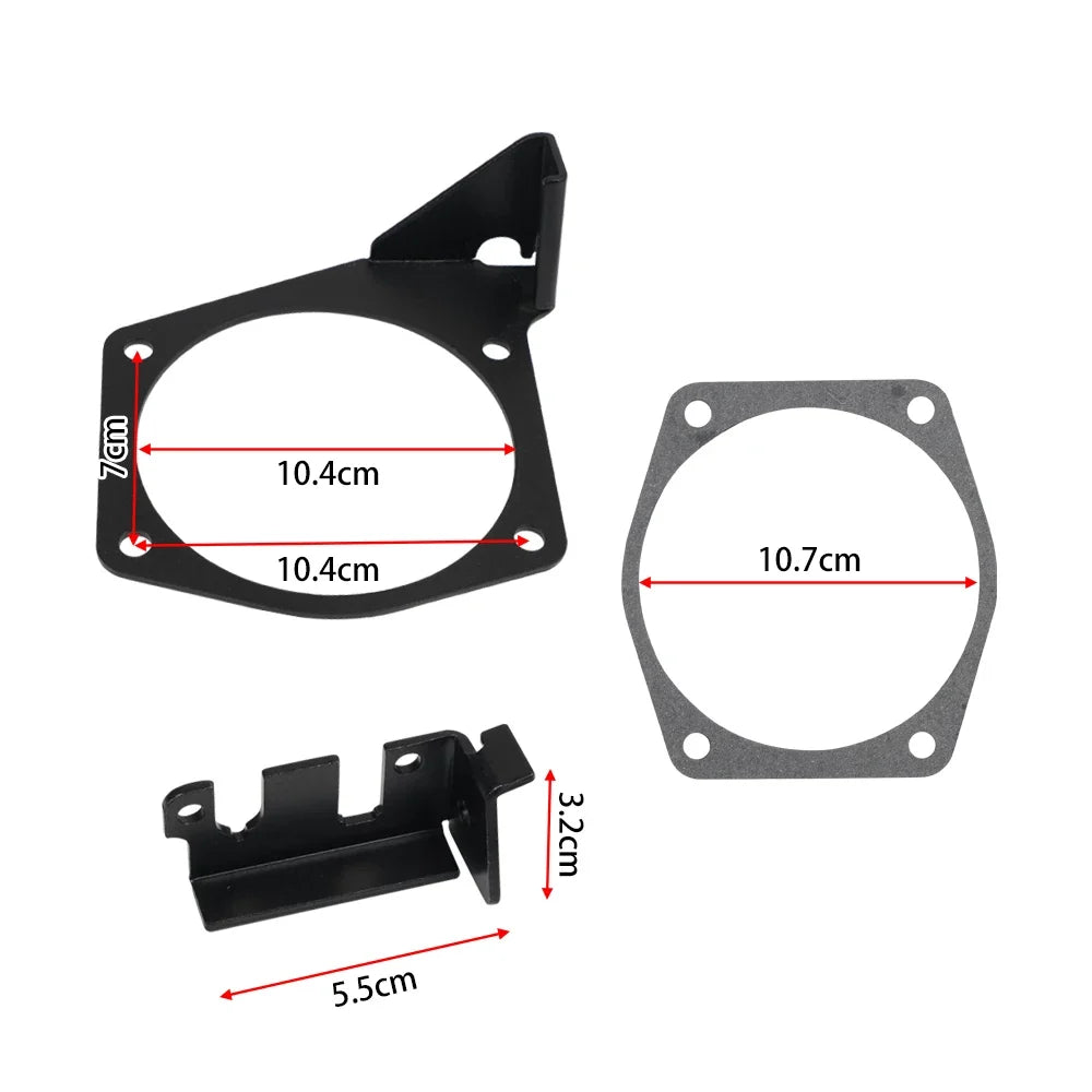 LS / LS2 / LS3 / LS6 / LS7 Engine 4-Bolt Throttle Cable Bracket for 92mm - 102mm Intake Manifolds (Replaces 81012 / 81042 / 81001 / 81002 / 81003 / 81007 / 81043 / 81044)
