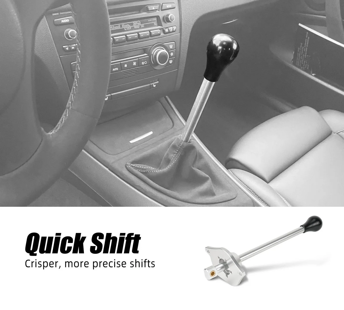BMW 1 Series E81 E82 E87 E88 / 3 Series E90 E91 E92 E93 Billet Aluminum Short Shifter Kit 2006 - 2013