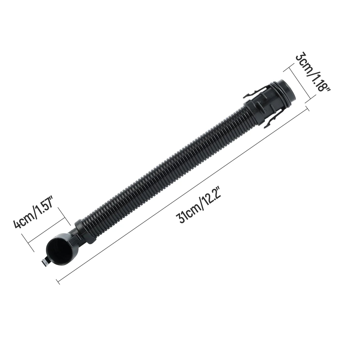 BMW N47N / B47 Diesel Engine Air Intake Breather Pipe Ventilation Hose for F20 / F21 / F22 / F23 / F30 / F31 / F34 / F32 / F33 / F36 / F10 / F11 / G30 / G31 / G11 / G12 / G01 / F25 / G02 / F26 / F15 (Replaces 13717823517)