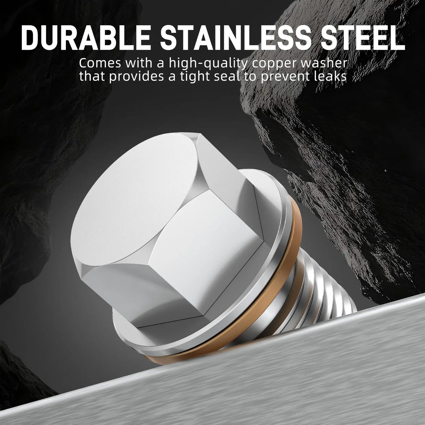 VW Golf / Passat / Tiguan / Audi A3 A4 A5 A6 TT Stainless Steel Magnetic Differential Drain Plug M10x1.0 N90281802 2000 - 2017