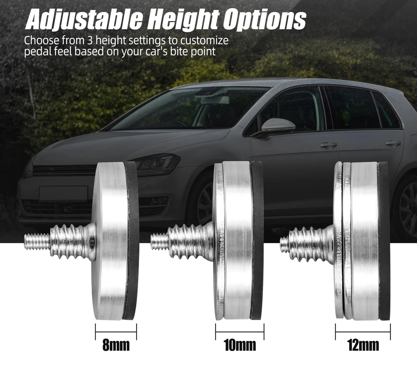 VW Golf MK6 MK7 MK8 / Polo / Scirocco / Audi A3 TT TTS TTRS R8 Billet Aluminum Adjustable Clutch Stop 1J0721381 2005 - 2021