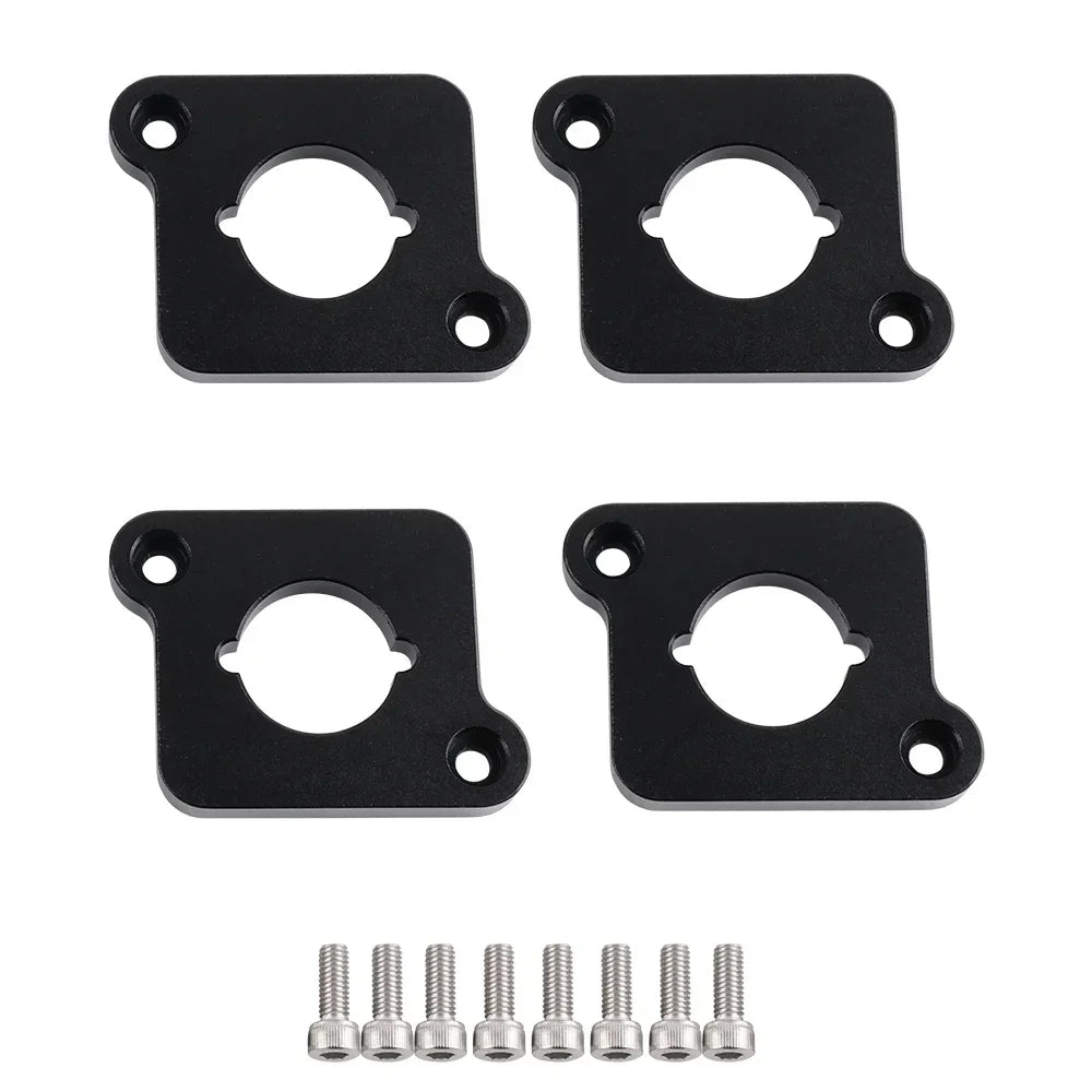 VW / Audi 1.8T 20V to 2.0 TFSI / R8 Coilpack Adapter Plate Set Billet Aluminum (Frosted Silver) for A3 / S3 / A4 / A6 / TT MK1 / Golf MK4 / GTI / Jetta / Beetle / Passat 1996 - 2011