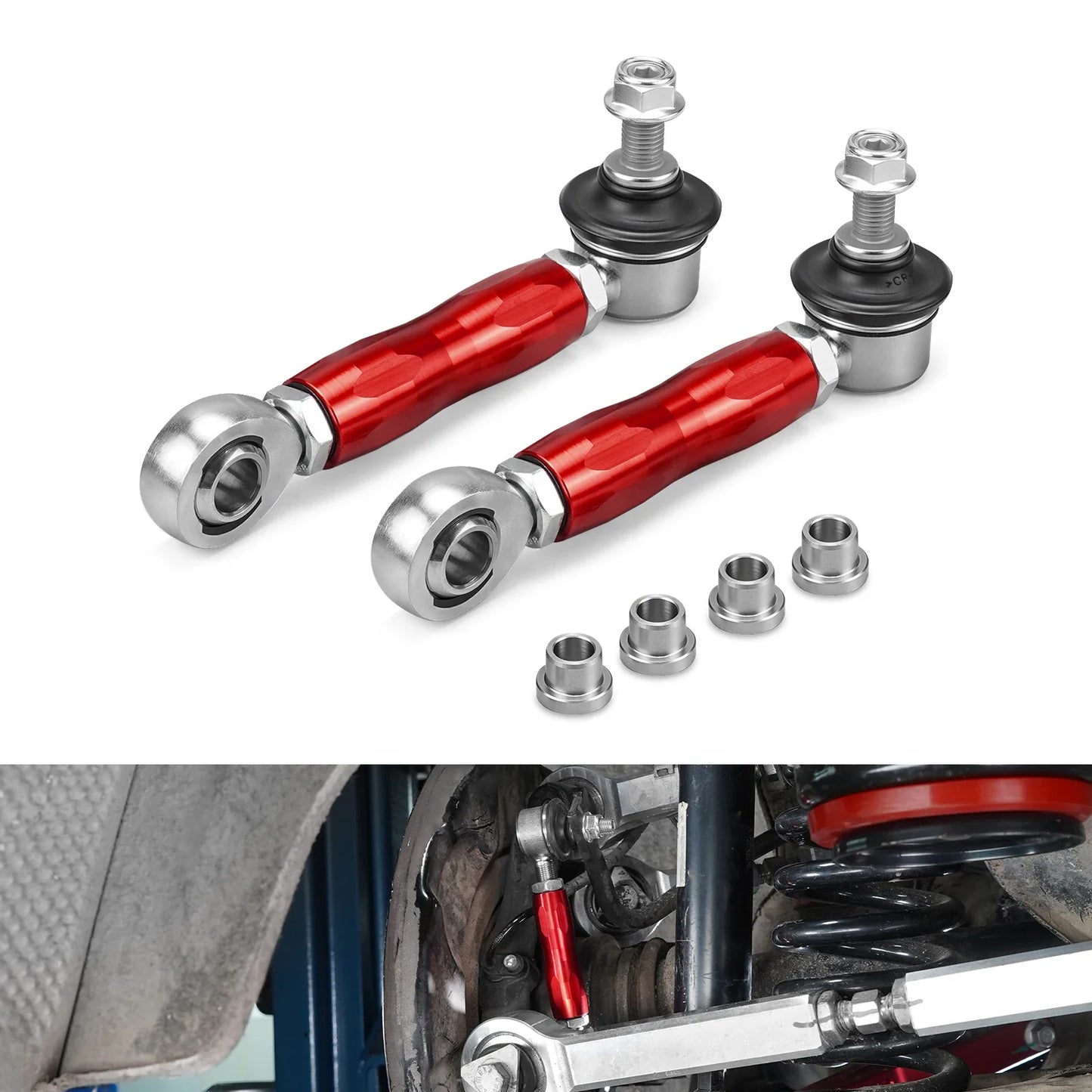 BMW Adjustable Rear Sway Bar End Links – Billet Aluminum (E90 E92 E91 E93 E8X)
