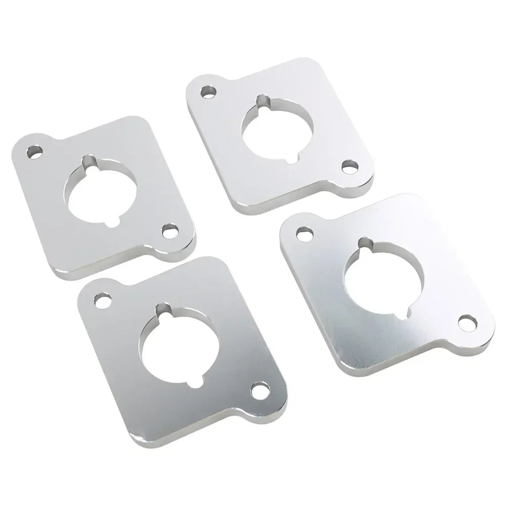VW / Audi 1.8T 20V to 2.0 TFSI / R8 Coilpack Adapter Plate Set Billet Aluminum (Silver) for A3 / S3 / A4 / A6 / TT MK1 / Golf MK4 / GTI / Jetta / Beetle / Passat 1996 - 2011