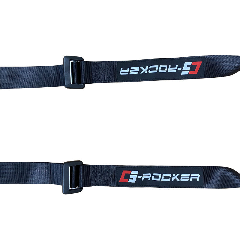 Universal Black 4 Point Buckle Racing Seat Belt Harness Nylon