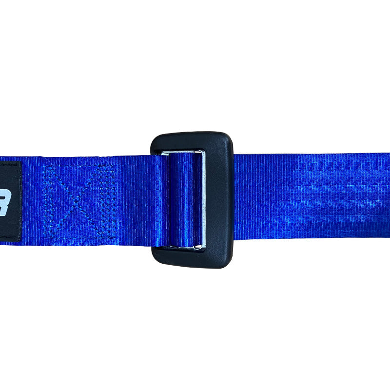 Universal Blue 4 Point Buckle Racing Seat Belt Harness Nylon