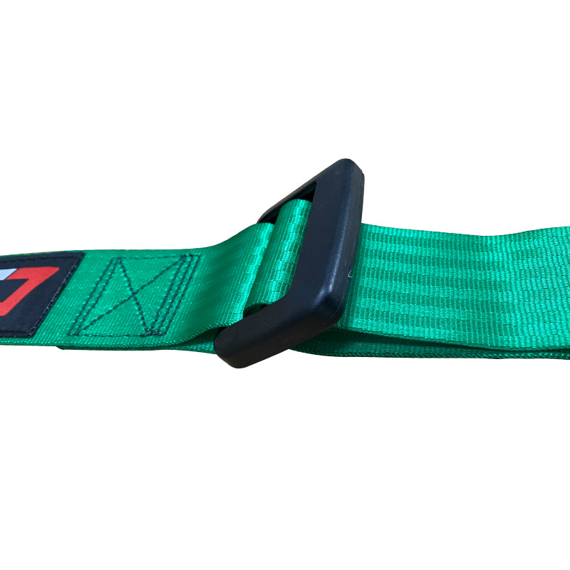Universal Green 4 Point Buckle Racing Seat Belt Harness Nylon