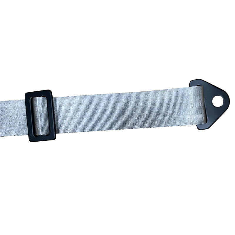 Universal Gray 4 Point Buckle Racing Seat Belt Harness Nylon