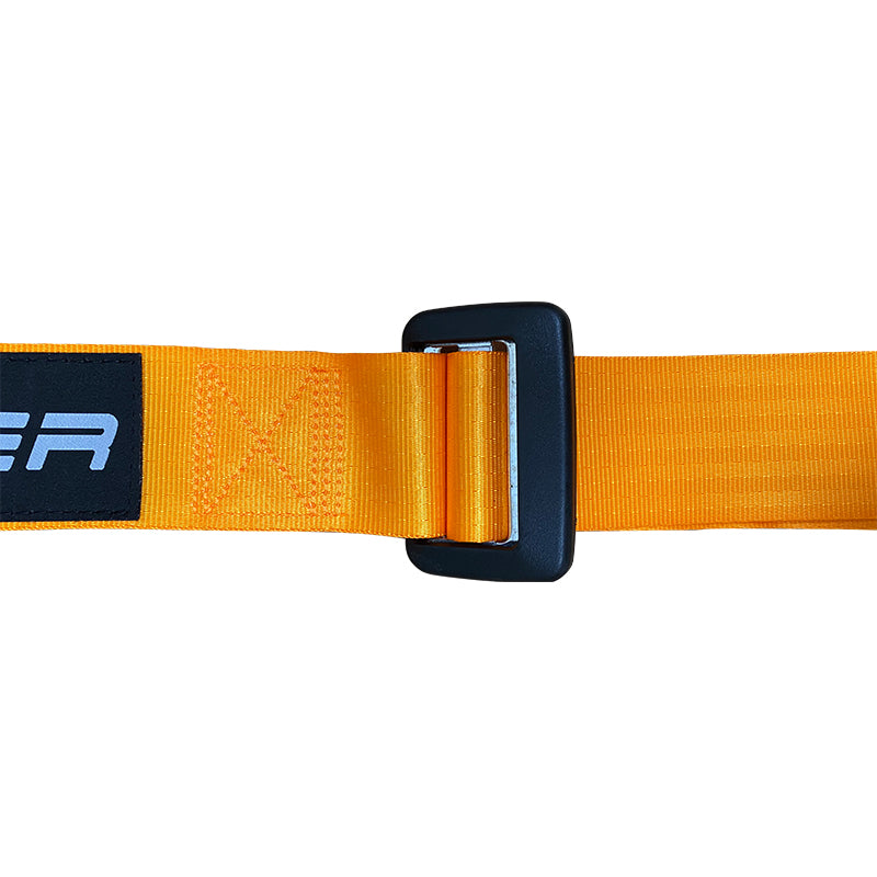 Universal Orange 2" 4 Point Buckle Racing Seat Belt Harness Nylon