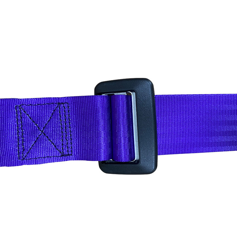 Universal Purple 2" 4 Point Buckle Racing Seat Belt Harness Nylon
