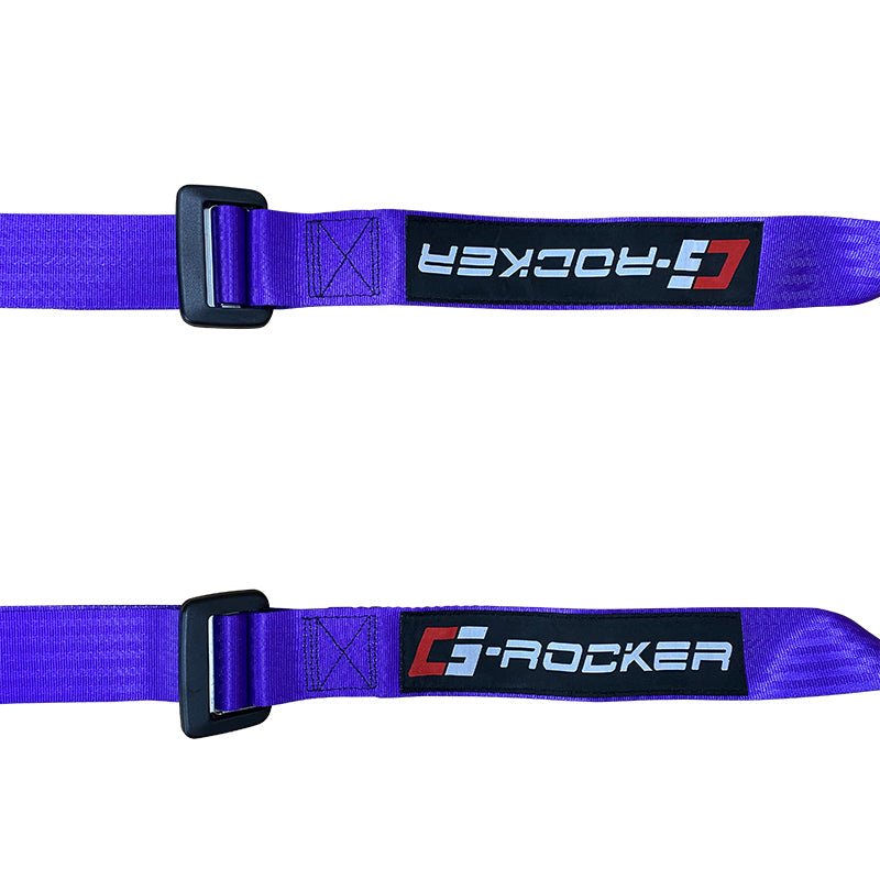 Universal Purple 2" 4 Point Buckle Racing Seat Belt Harness Nylon