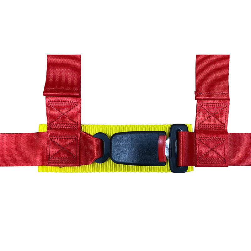 Universal Red 4 Point Buckle Racing Seat Belt Harness Nylon