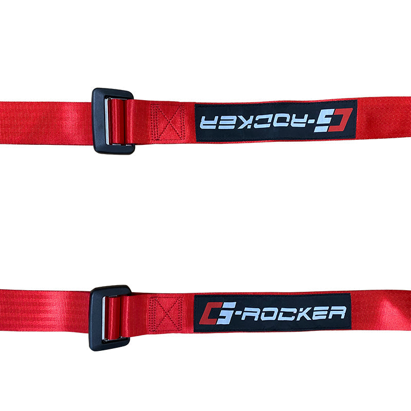 Universal Red 4 Point Buckle Racing Seat Belt Harness Nylon