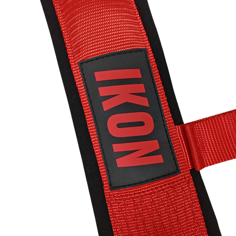 Universal 3" Wide 4 Point Buckle Racing Seat Belt Harness Nylon Red