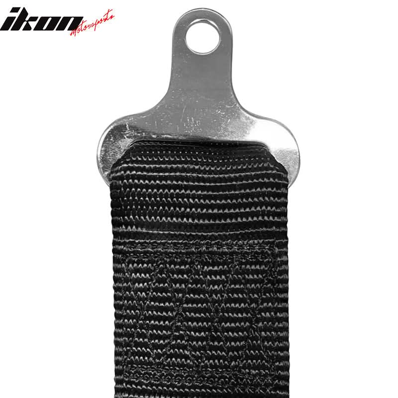 Universal Black 2" 5th Cam-lock Seat Belt Harness Nylon