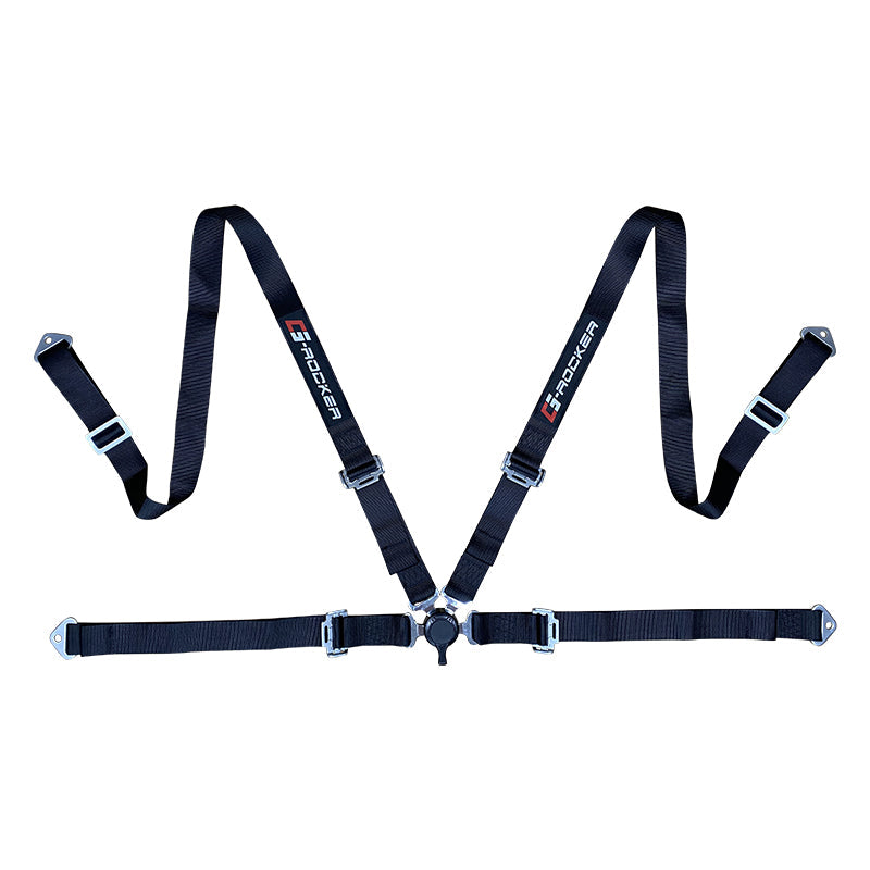 Universal 4 Point Cam-Lock Black Racing Harness Seat Belt Nylon