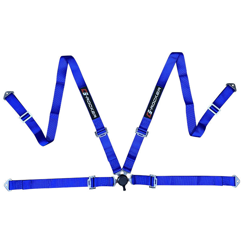 Universal 4 Point Cam-Lock Blue Racing Harness Seat Belt Nylon