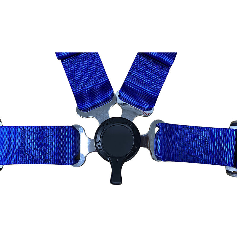 Universal 4 Point Cam-Lock Blue Racing Harness Seat Belt Nylon
