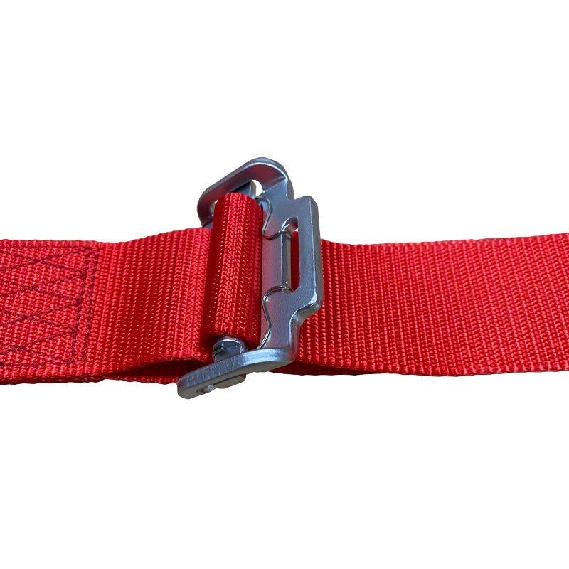 Universal 4 Point Cam-Lock Red Racing Harness Seat Belt Nylon