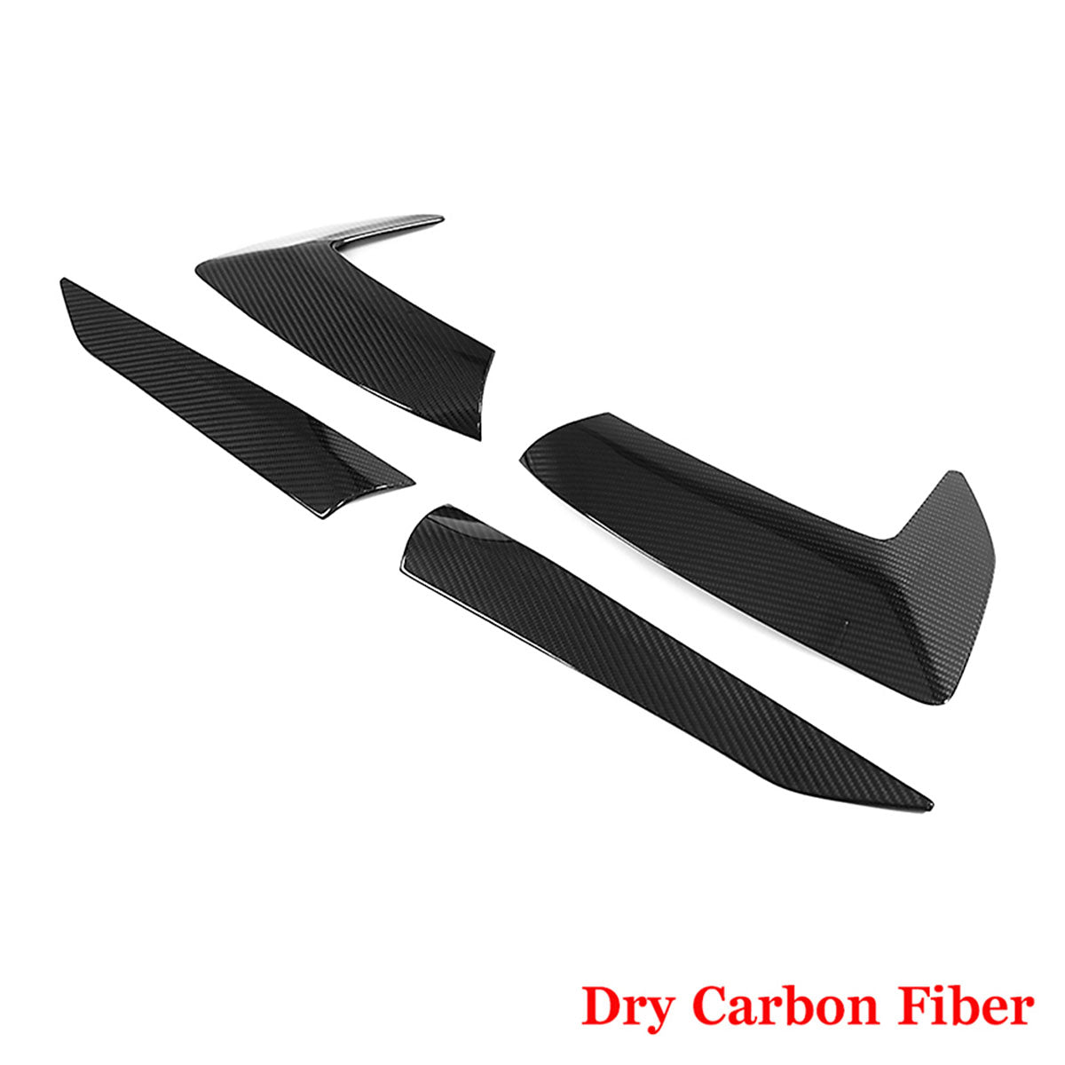 2020-2025 Chevy Corvette Gloss Black Fender Door Vent Dry Carbon Fiber