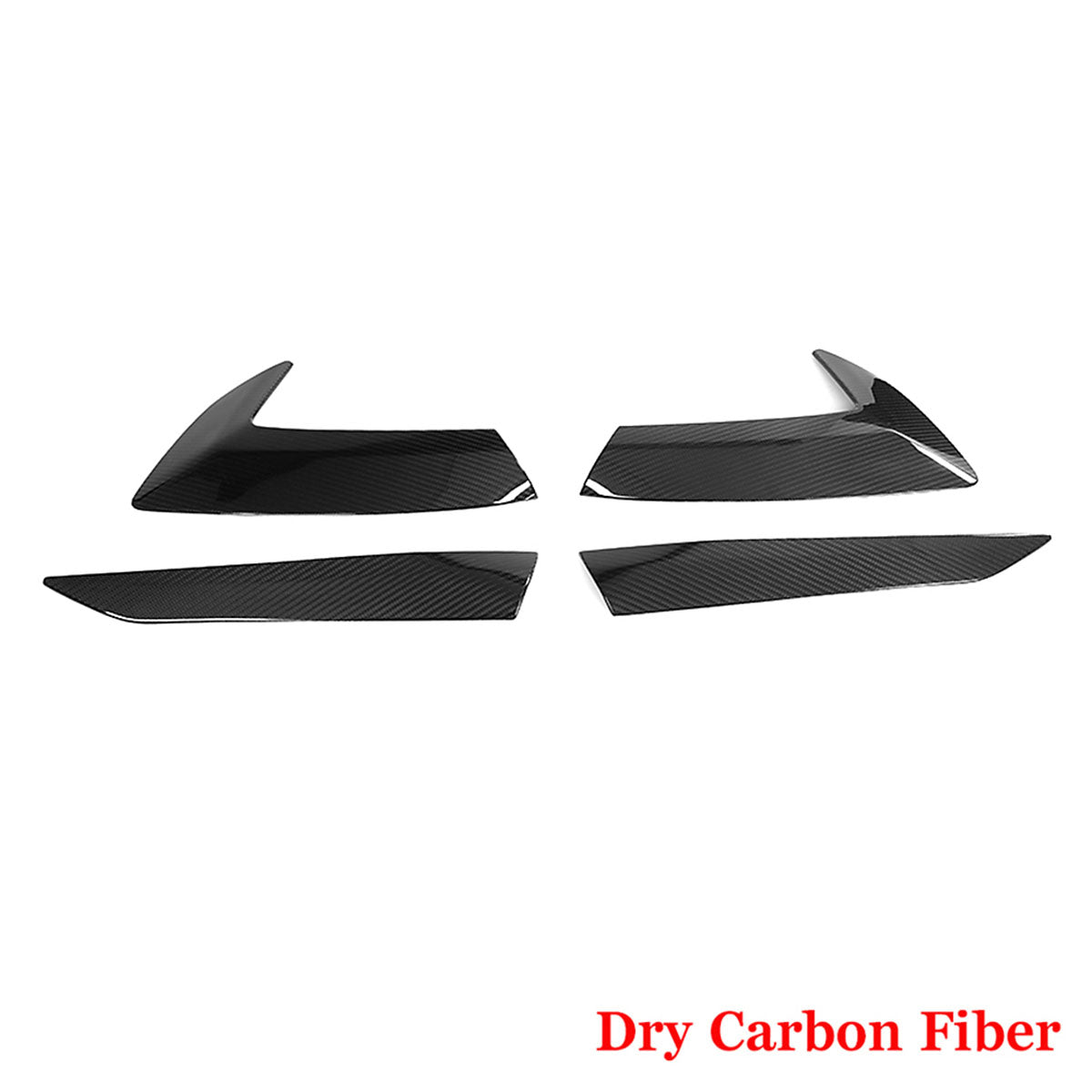 2020-2025 Chevy Corvette Gloss Black Fender Door Vent Dry Carbon Fiber