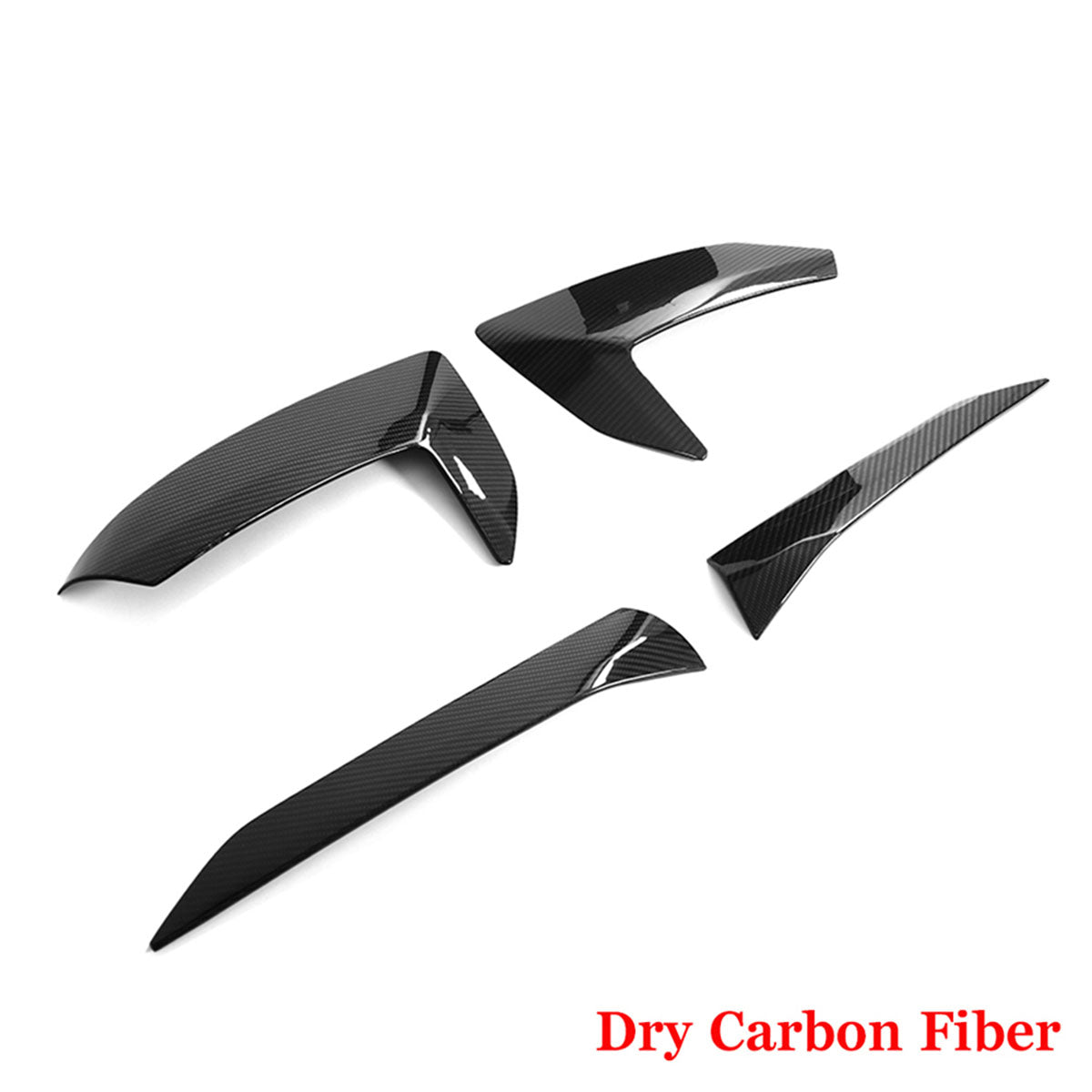 2020-2025 Chevy Corvette Gloss Black Fender Door Vent Dry Carbon Fiber