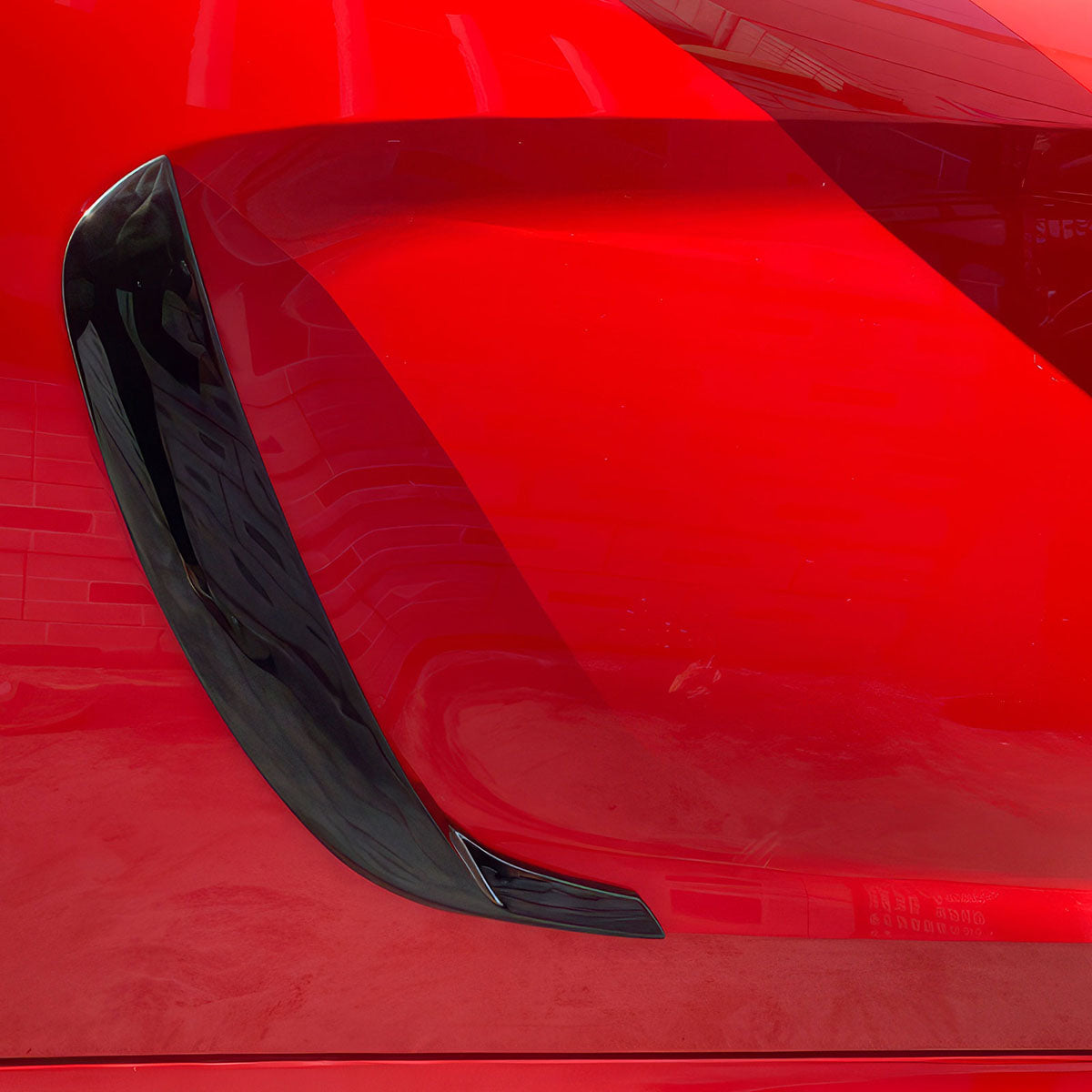 2011-2023 Dodge Charger IKON1 Style Side Fin Vents Gloss Black ABS