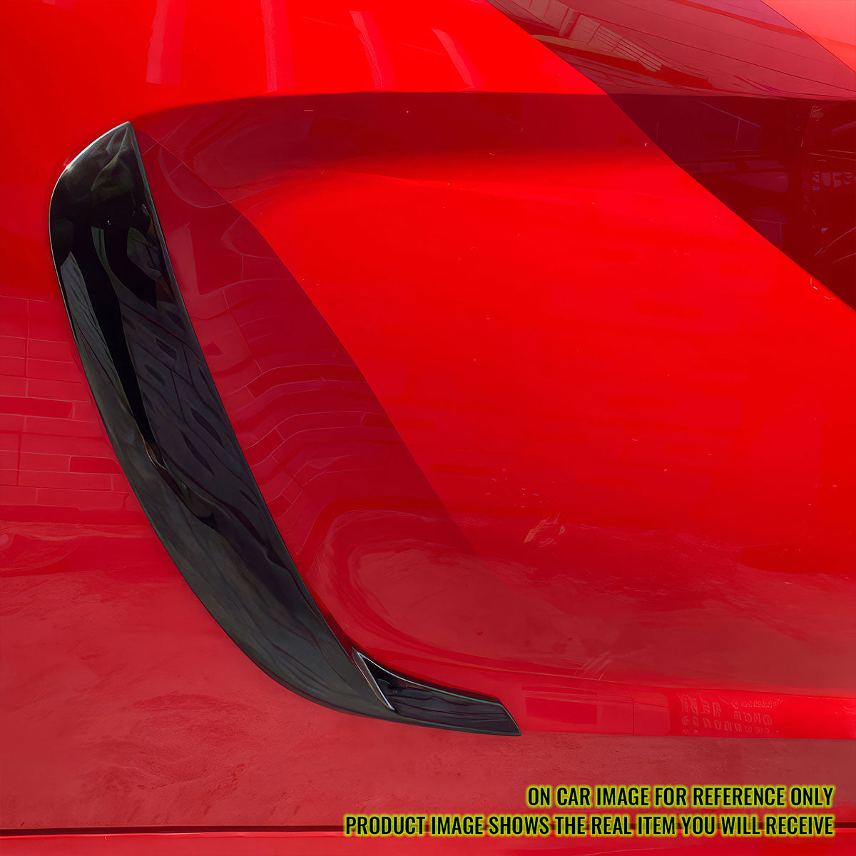 2011-2023 Dodge Charger IKON1 Style Side Fin Vents Matte Black ABS