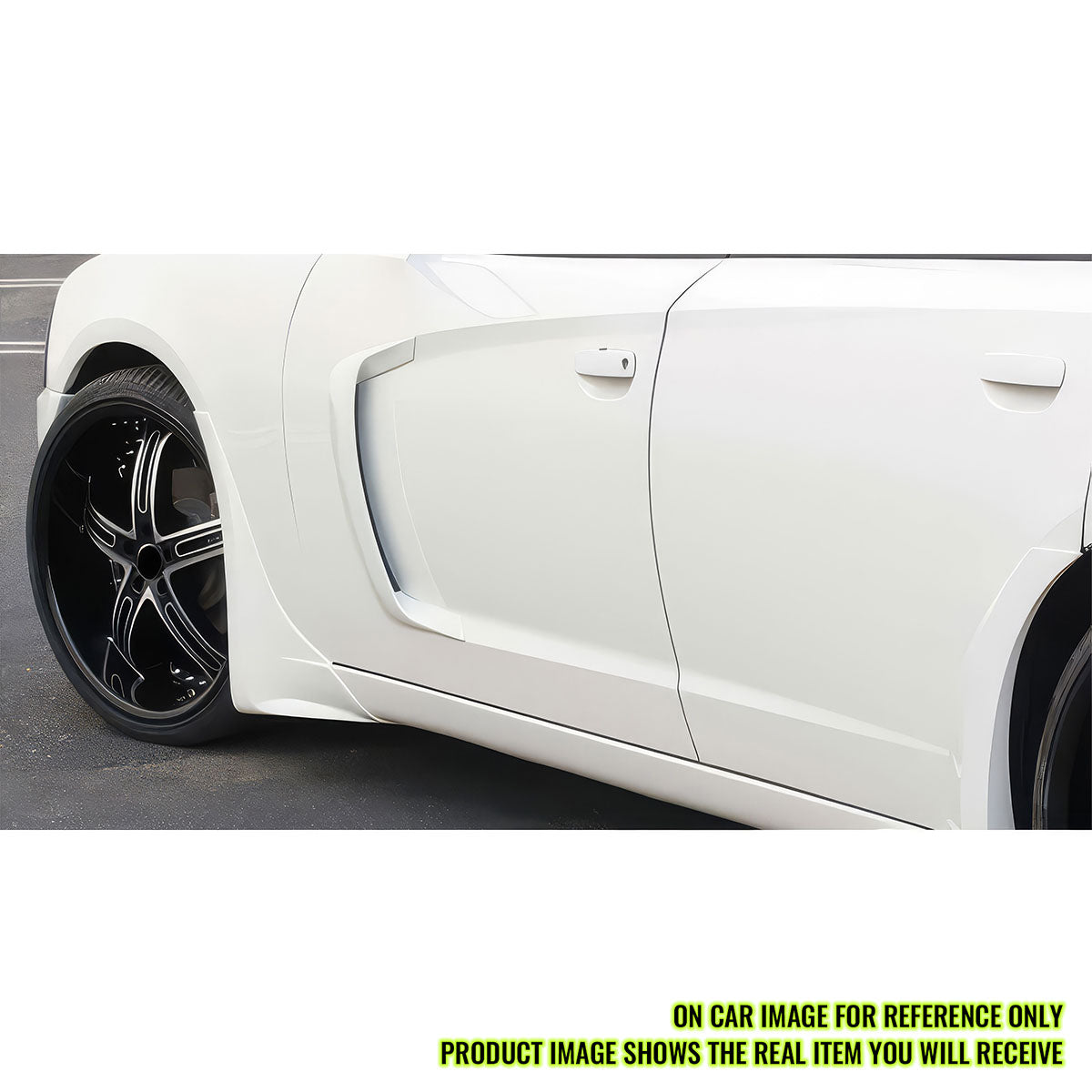 2015-2023 Dodge Charger IKON2 Side Fin Vents Carbon Fiber Print ABS