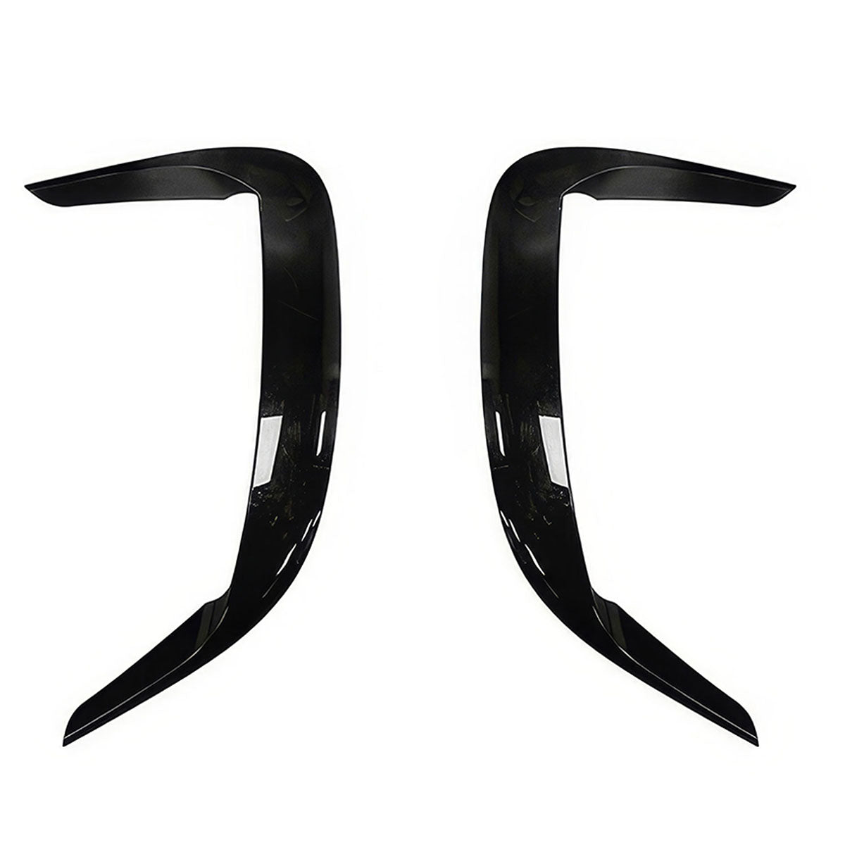 2015-2023 Dodge Charger IKON2 Style Side Fin Vents Gloss Black ABS