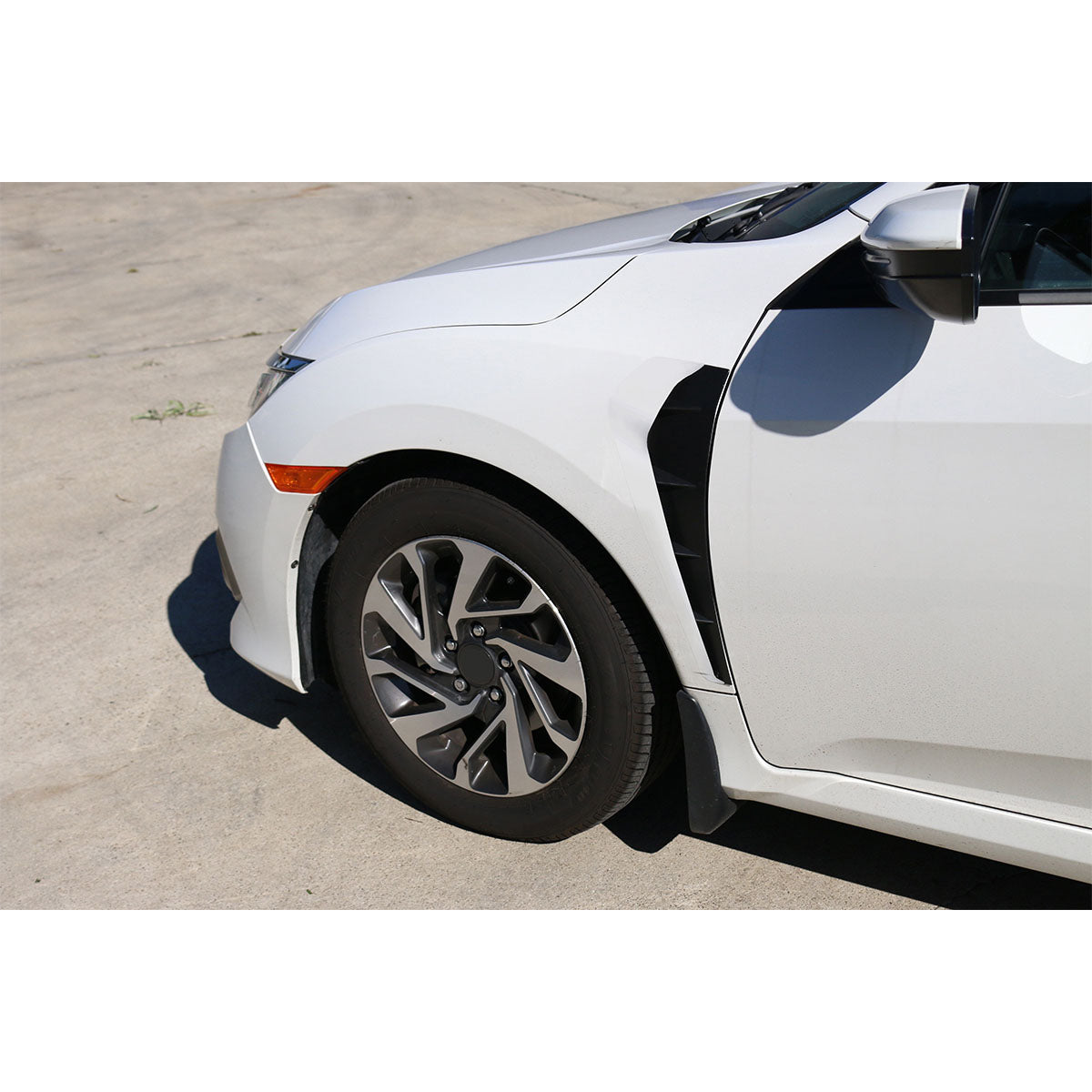 2016-2021 Honda Civic 10th TR Style Unpainted Side Fender Scoop PP