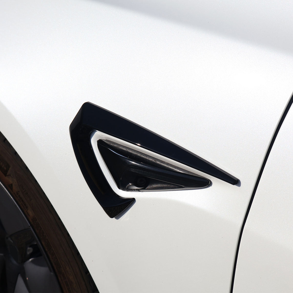 2017-2023 Tesla Model 3 Side Fender Camera Vent Cover Trim ABS