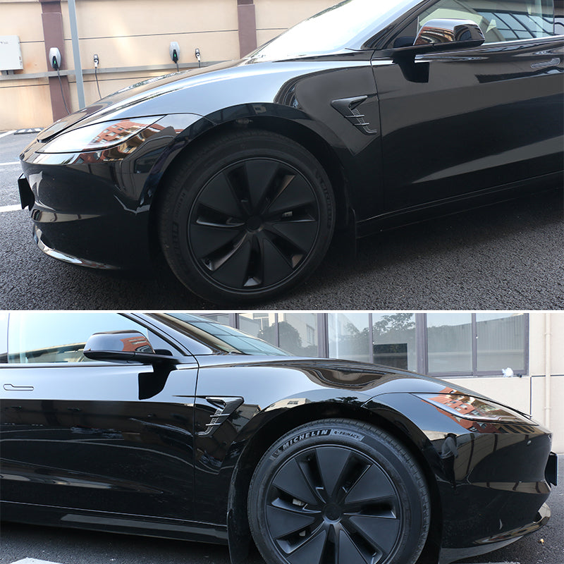 2024 Tesla Model 3 V1 Style Carbon Fiber Print Camera Flank Cover Trim