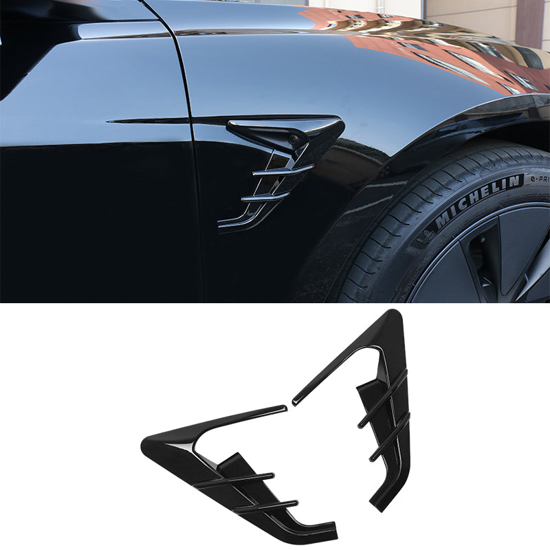 2024 Tesla Model 3 V1 Style Gloss Black Side Camera Flank Cover Trim