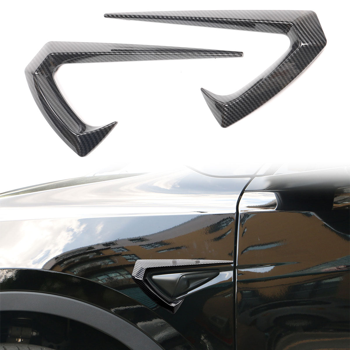 2020-2023 Tesla Model Y Side Fender Camera Vent Trim ABS Plastic