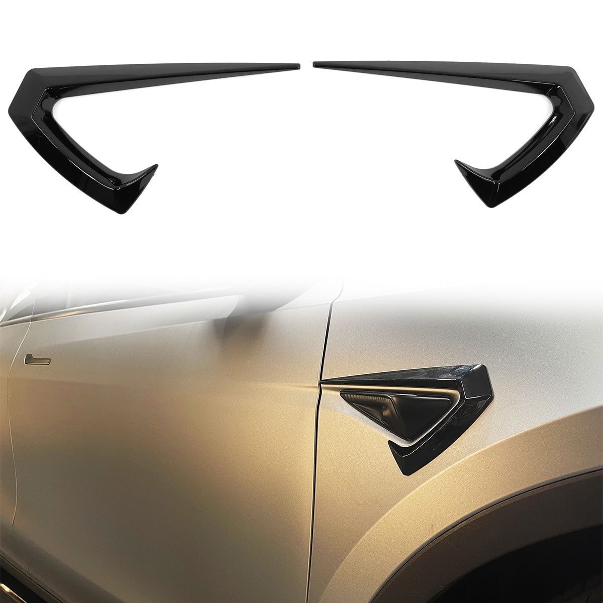 2020-2023 Tesla Model Y Side Fender Camera Vent Trim ABS Plastic