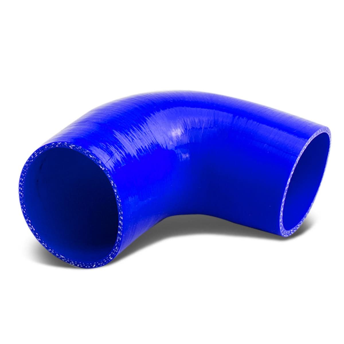 2.25" to 2.50" 90 Degree Silicone Reducer Hose - Blue