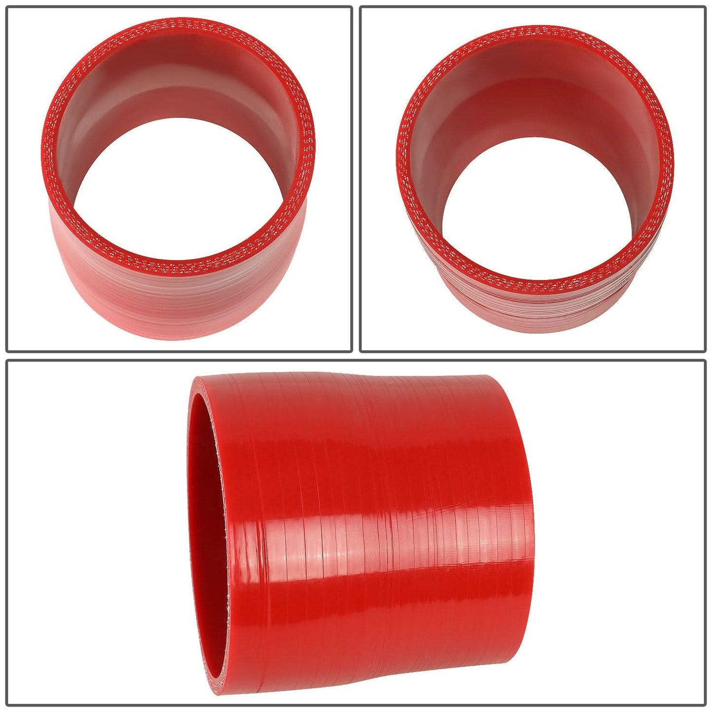 2.75" to 3.00" Silicone Reducer Hose - 3-PLY Red