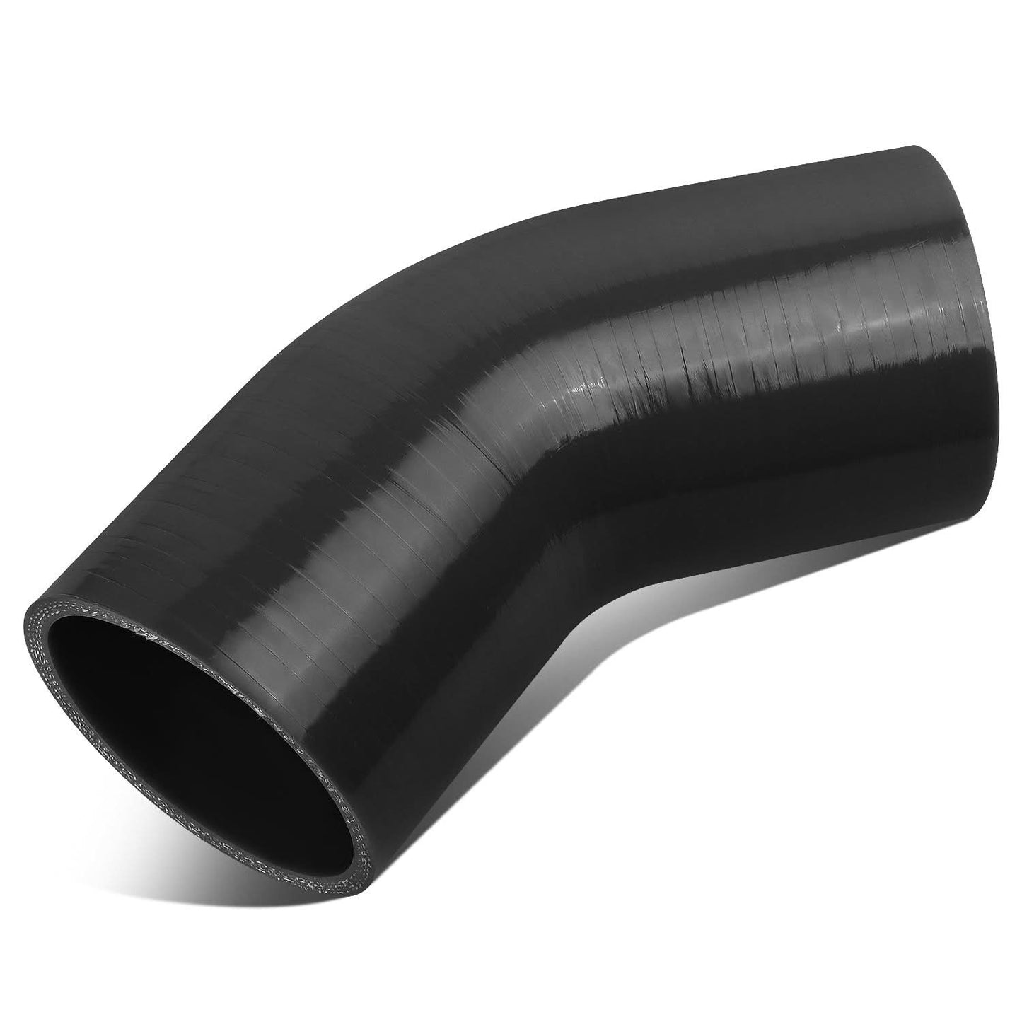 2.75" 45 Degree Silicone Hose 3-Ply Black